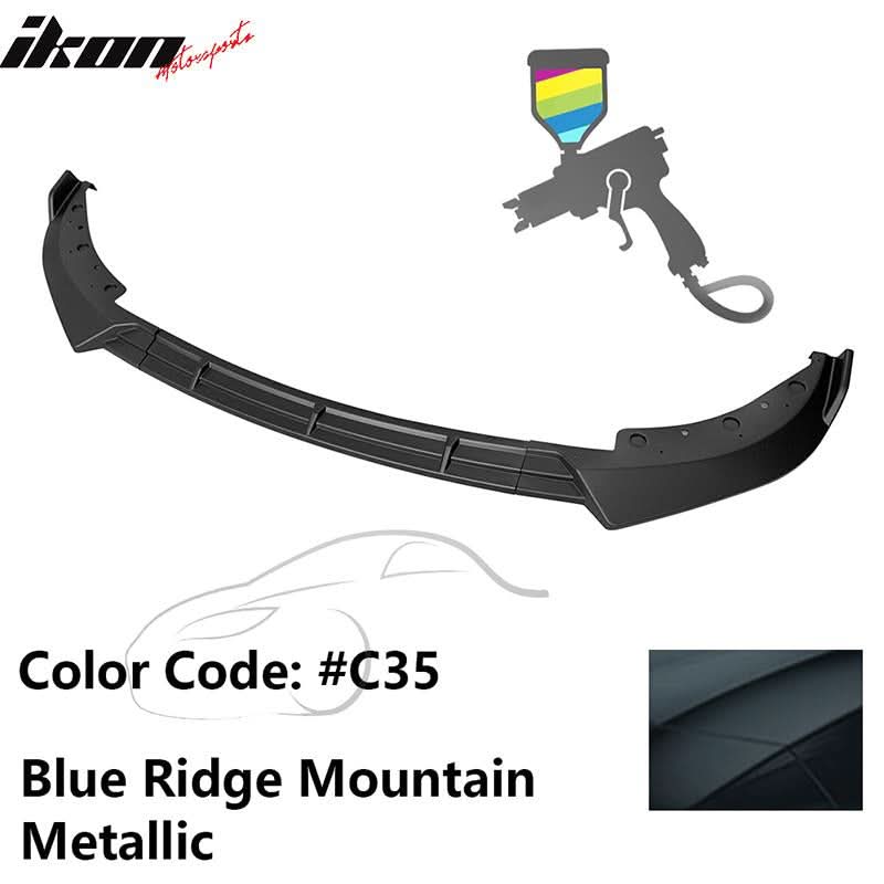 BMW G20 Sport Line 2019-2022 front bumper lip spoiler in IKON style by K2 Industries, made of durable PP material.