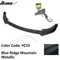 BMW G20 Sport Line 2019-2022 front bumper lip spoiler in IKON style by K2 Industries, made of durable PP material.