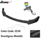 BMW G20 Sport Line 2019-2022 front bumper lip spoiler in IKON style, made of durable PP, by K2 Industries.