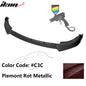 BMW G20 Sport Line 3-piece IKON style front bumper lip spoiler in black polypropylene by K2 Industries.