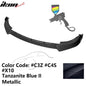 BMW G20 Sport Line 3-piece IKON Style front bumper lip spoiler in black PP by K2 Industries, showing the sleek aerodynamic design.