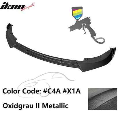BMW G20 Sport Line 3-piece IKON style front bumper lip spoiler by K2 Industries, made of durable PP material.