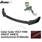 BMW G20 Sport Line 2019-2022 front bumper lip spoiler in black polypropylene with IKON style design by K2 Industries.