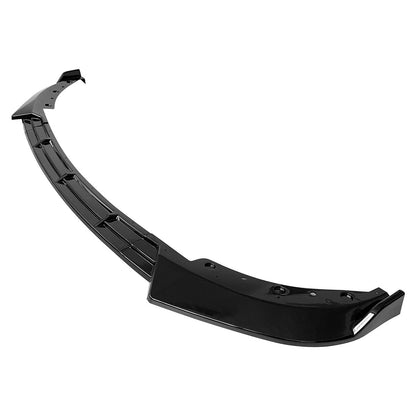 BMW G20 Sport Line 3-piece IKON style front bumper lip spoiler by K2 Industries on a black vehicle.