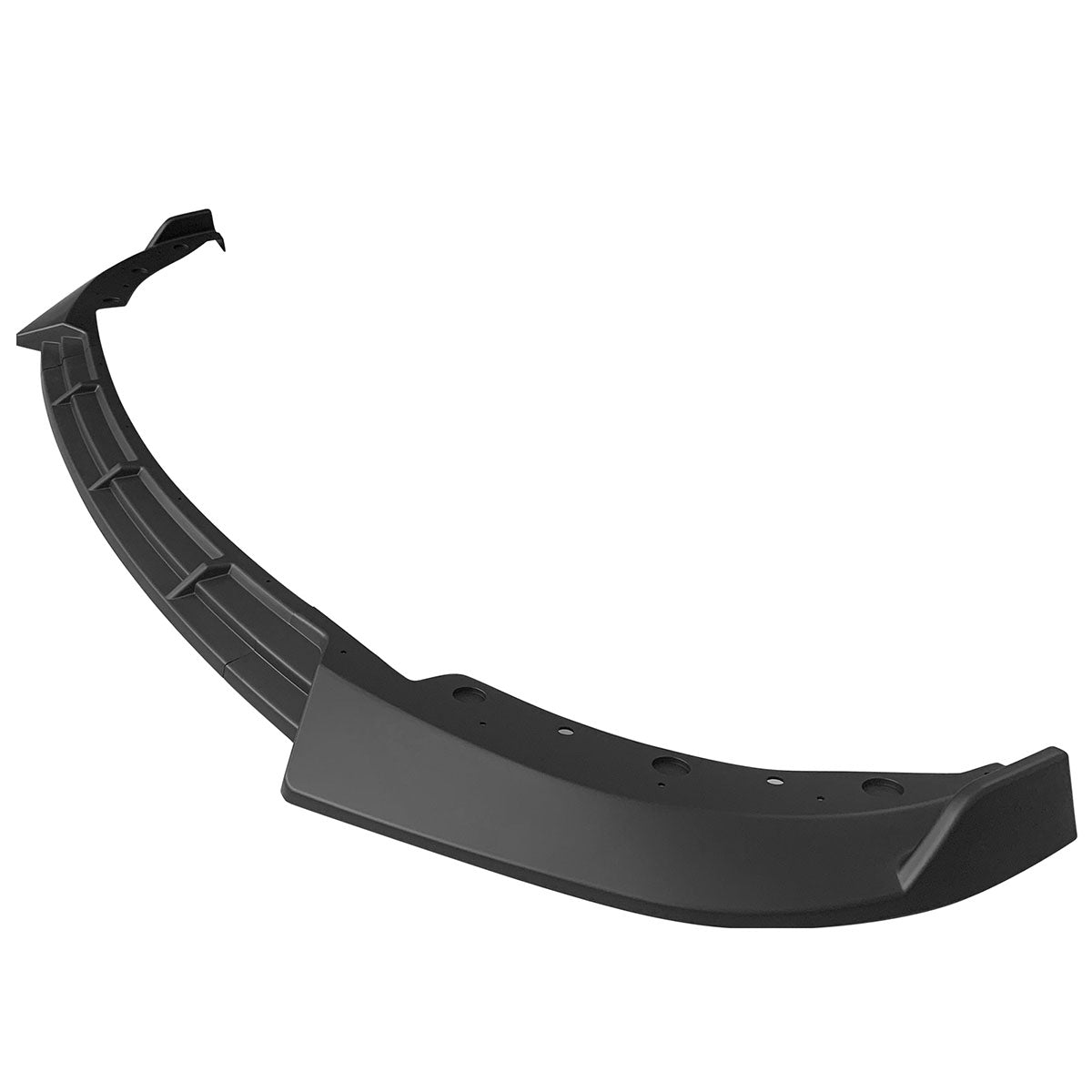 BMW G20 Sport Line 2019-2022 front bumper lip spoiler by K2 Industries, IKON style, black PP material, three-piece design.