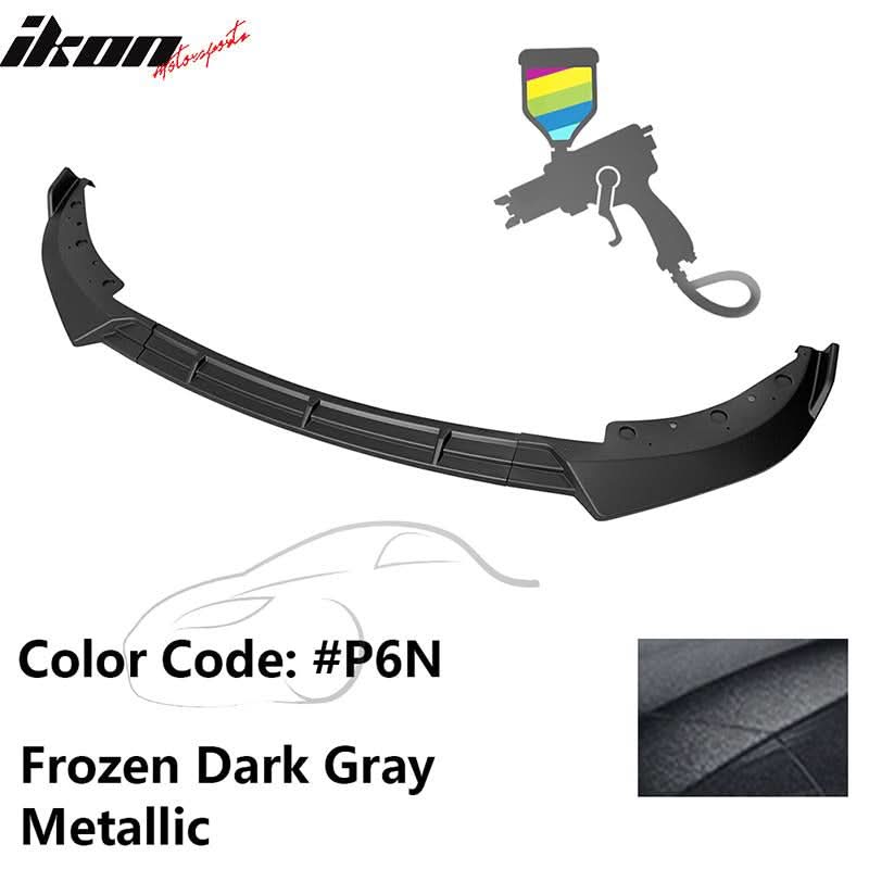 BMW G20 Sport Line 2019-2022 front bumper lip spoiler in IKON style by K2 Industries, made of durable PP material.