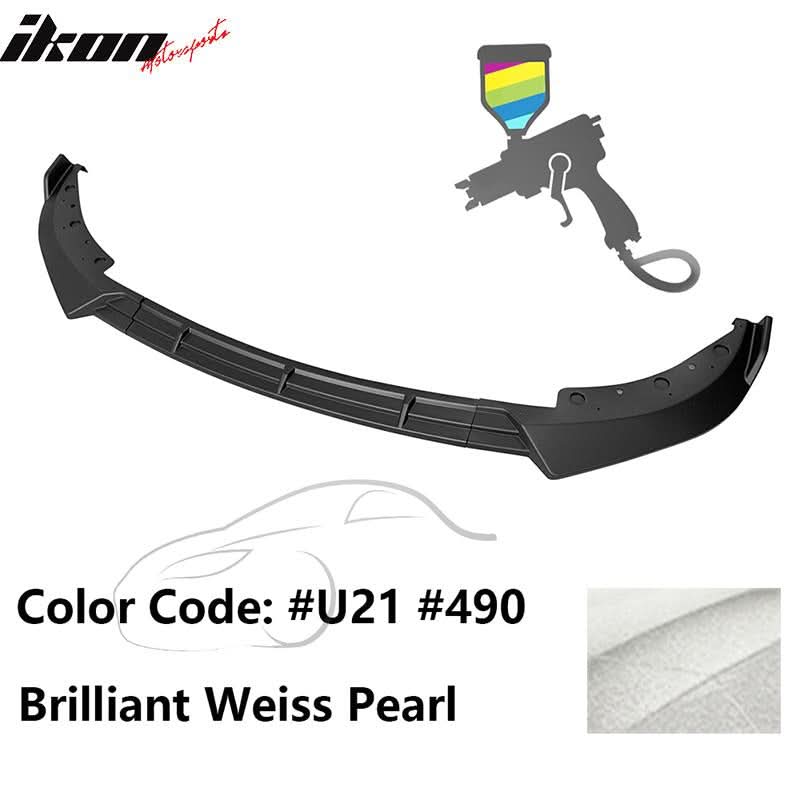 BMW G20 Sport Line 3pcs front bumper lip spoiler by K2 Industries, made of durable PP, featuring IKON style design.