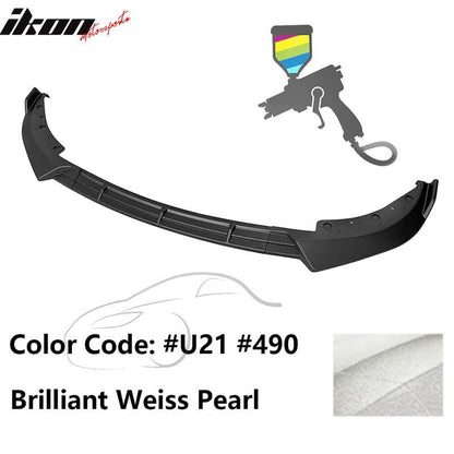 BMW G20 Sport Line 3pcs front bumper lip spoiler by K2 Industries, made of durable PP, featuring IKON style design.