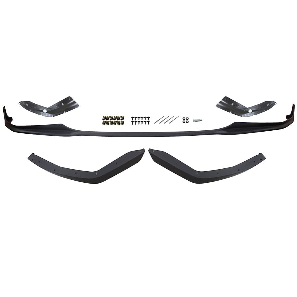 BMW G20 M Sport front bumper lip spoiler set by K2 Industries, featuring five pieces for 2019-2022 models.