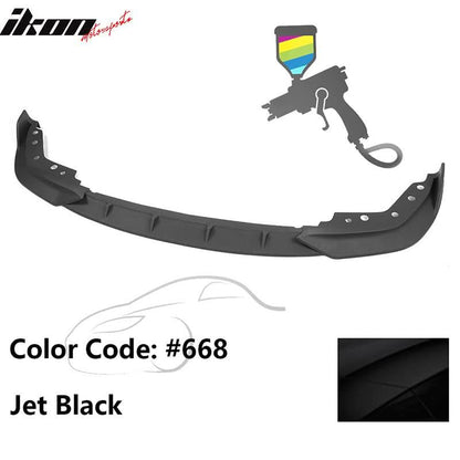 BMW G20 330i M Sport M340i front bumper lip spoiler by K2 Industries, made of PP, shown on a white background.