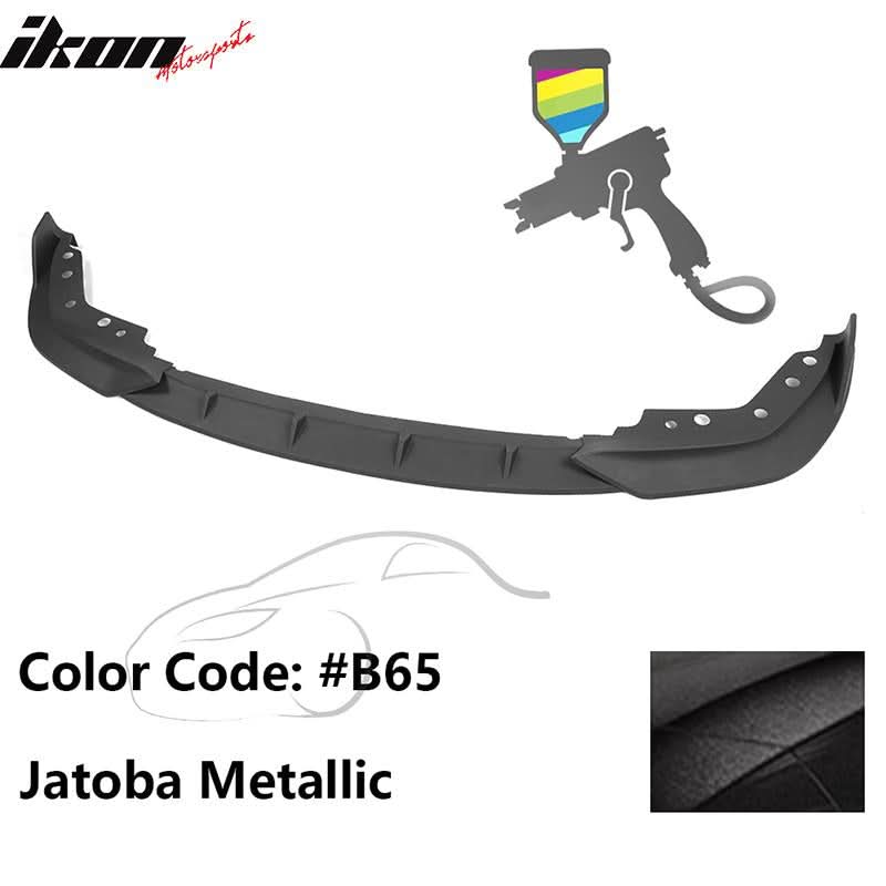 K2 Industries BMW G20 330i M Sport M340i front bumper lip spoiler in black, made of PP for 2019-2022 model with border detail