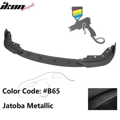 K2 Industries BMW G20 330i M Sport M340i front bumper lip spoiler in black, made of PP for 2019-2022 model with border detail