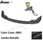 K2 Industries BMW G20 330i M Sport M340i front bumper lip spoiler in black, made of PP for 2019-2022 model with border detail