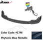 BMW G20 330i M Sport M340i front bumper lip spoiler by K2 Industries, made of PP, with a sleek design and smooth finish.
