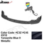 K2 Industries BMW G20 330i M Sport M340i front bumper lip spoiler in black, made of durable PP material.