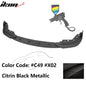 BMW G20 330i M Sport M340i front bumper lip spoiler in black, made of PP, for 2019-2022 models, by K2 Industries.