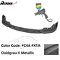 K2 Industries BMW G20 330i M Sport M340i 3PC front bumper lip spoiler in black polypropylene with a textured finish.