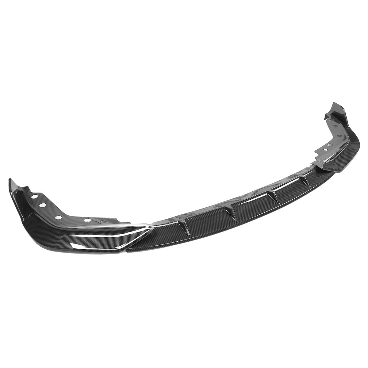 BMW G20 330i M Sport front bumper lip spoiler by K2 Industries, made of PP, for 2019-2022 M340i model, shown on a vehicle.