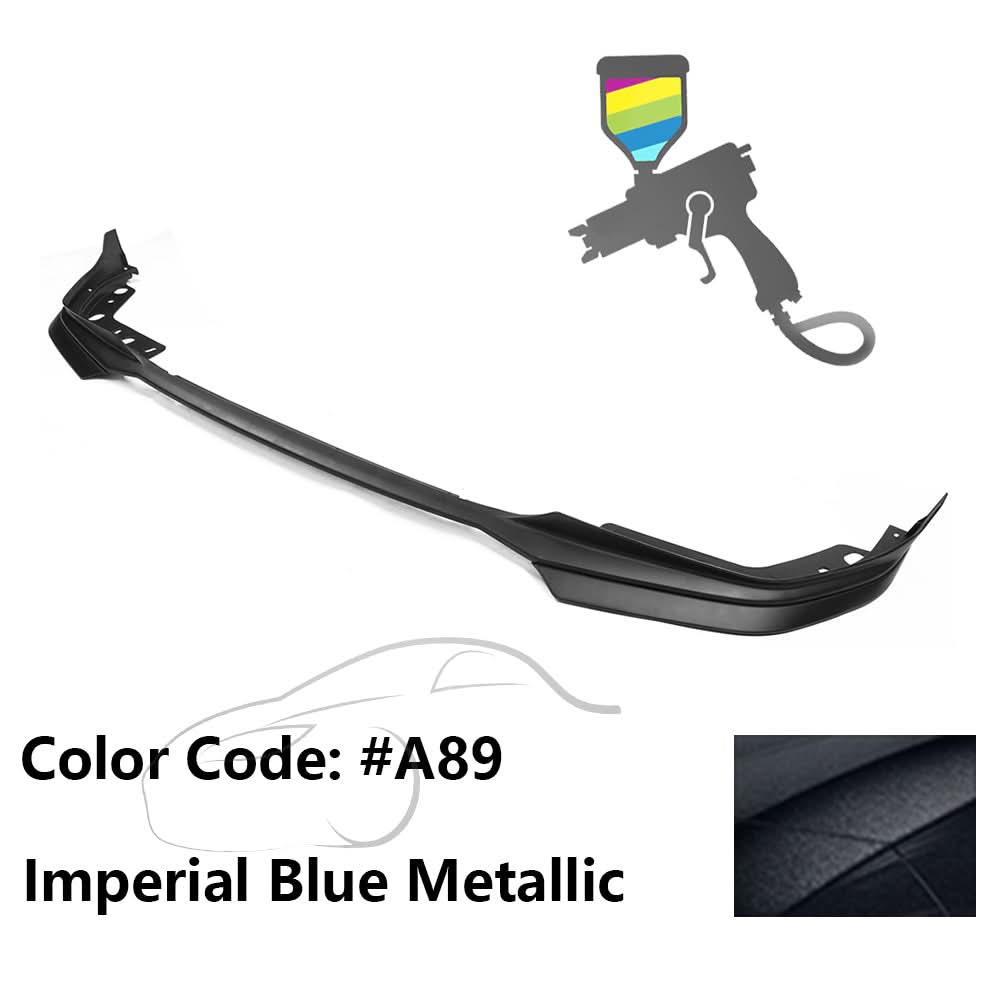 K2 Industries BMW G20 3 Series M-Tech M Sport front bumper lip spoilers, 5-piece set, black finish, designed for 2019-2022 models.