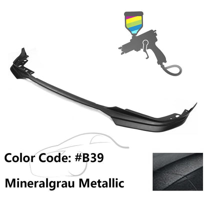 K2 Industries BMW G20 3 Series M-Tech M Sport front bumper lip spoilers, 5-piece set, black finish on car front bumper.