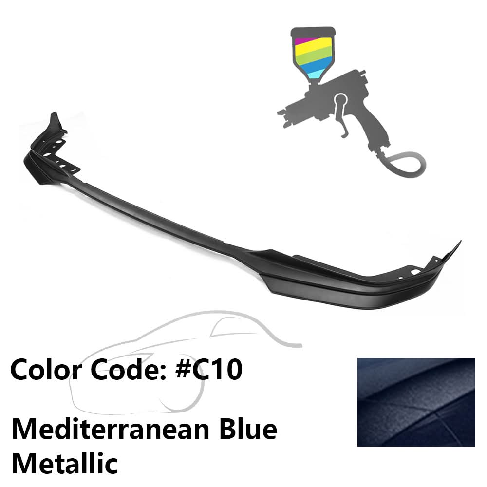 K2 Industries BMW G20 3 Series M-Tech M Sport front bumper lip spoiler set in black with five pieces, for 2019-2022 models.