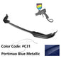 K2 Industries BMW G20 3 Series M-Tech M Sport front bumper lip spoilers, 2019-2022, in black with five-piece design