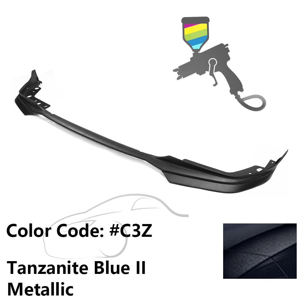 BMW G20 3 Series M-Tech M Sport front bumper lip spoiler set by K2 Industries, 2019-2022 model, black with aerodynamic design