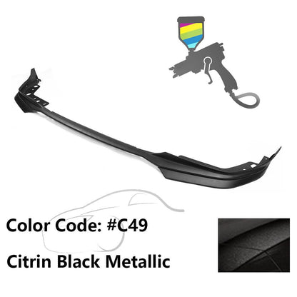 K2 Industries BMW G20 3 Series M Sport front bumper lip spoiler set in black with five pieces, fitting 2019-2022 models.