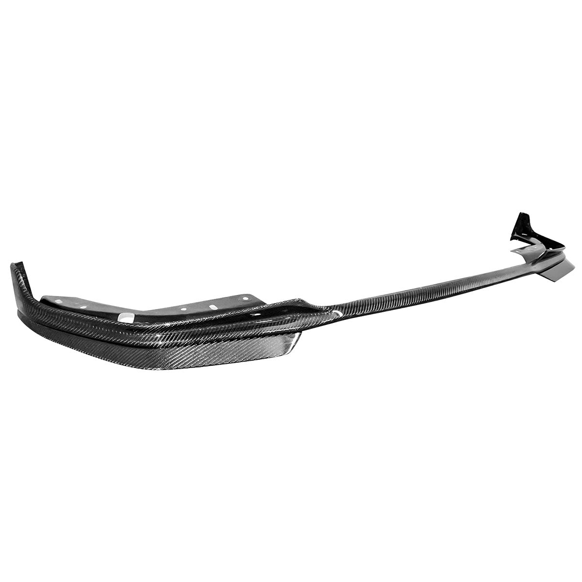 BMW G20 3 Series M-Tech M Sport front bumper lip spoilers, 5-piece set from K2 Industries, shown on vehicle with black finish.
