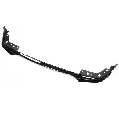 K2 Industries BMW G20 3 Series M-Tech M Sport front bumper lip spoilers in black, set of 5 for 2019-2022 models.