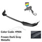 K2 Industries M-Tech front bumper lip spoiler for BMW G20 3 Series 2019-2022, set of 5, black aerodynamic car accessory.