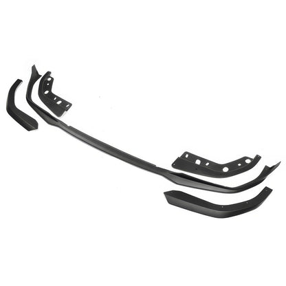 BMW G20 3 Series M-Tech M Sport front bumper lip spoilers by K2 Industries, set of 5, with sleek aerodynamic design.