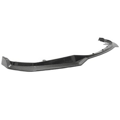 BMW G22 G23 4-Series M440i front bumper lip in black PP by K2 Industries, showing the sleek aerodynamic design.