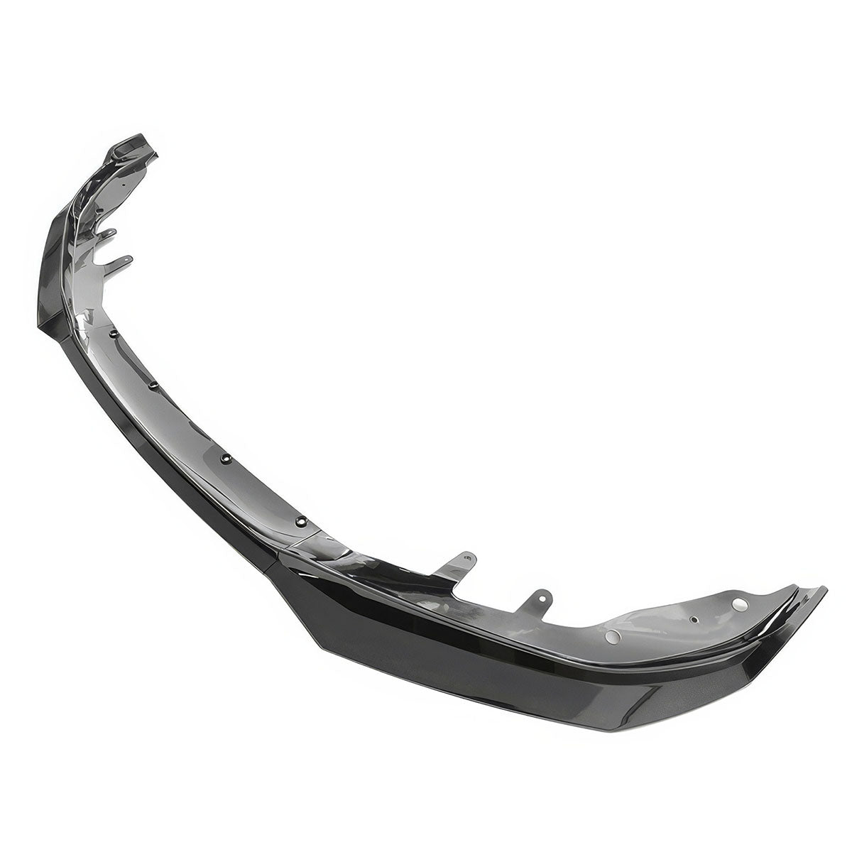 Black BMW G22 G23 4-Series M440i front bumper lip by K2 Industries, made of durable PP, shown on vehicle front.