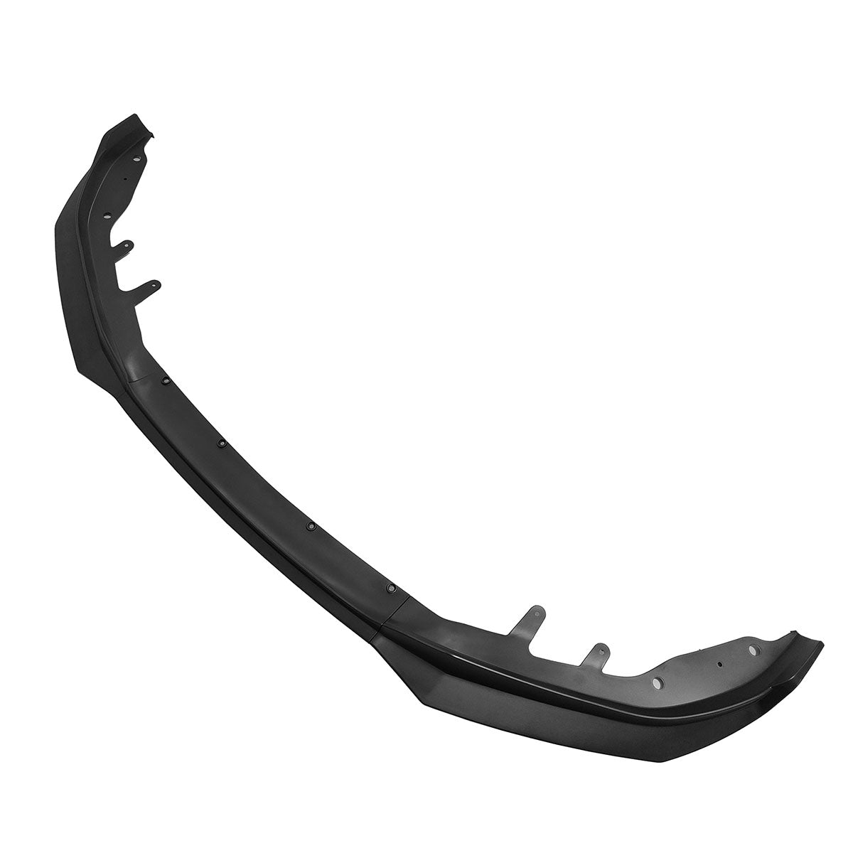 Black BMW G22 G23 4-Series M440i front bumper lip by K2 Industries, made of durable PP, shown installed on the vehicle.