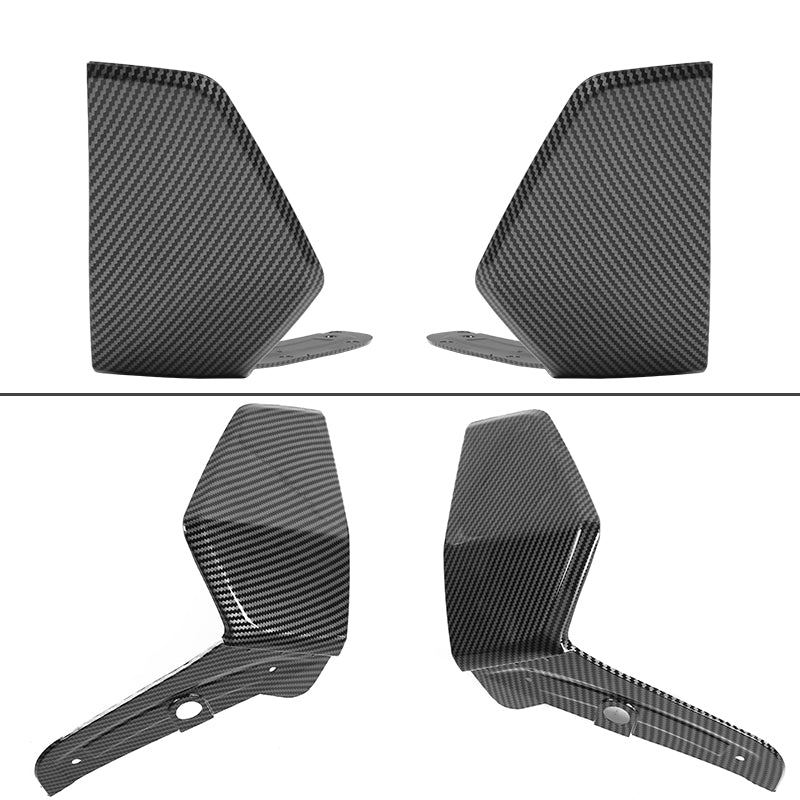 K2 Industries BMW G05 X5 M Sport front splitter apron spoiler in black with CFL finish, designed for 2019-2021 models.