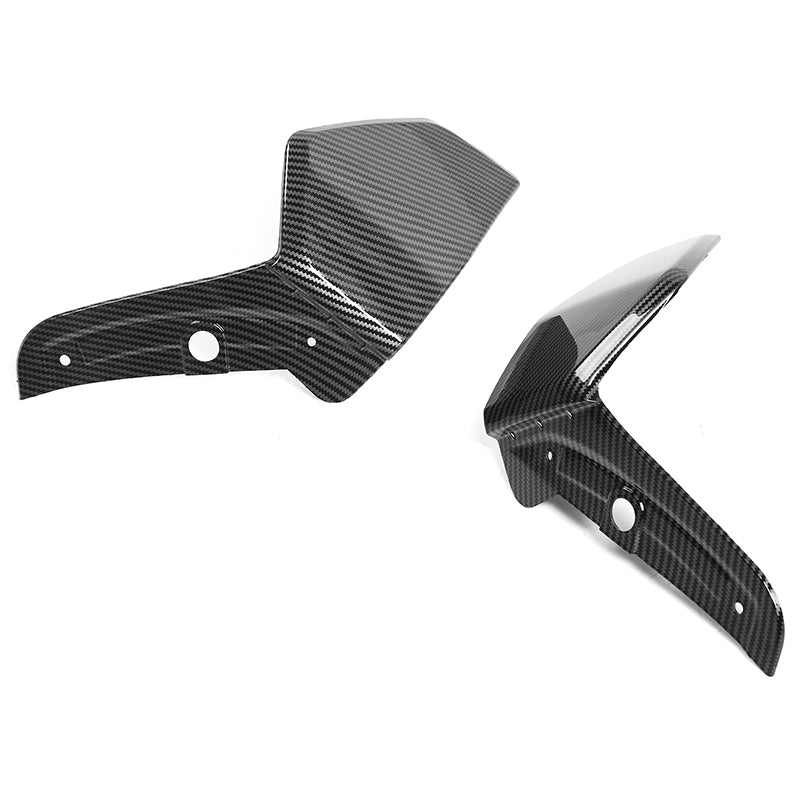 K2 Industries front splitter apron for BMW G05 X5 M Sport 2019-2021, two-piece spoiler with CFL finish, visible aerodynamic design.