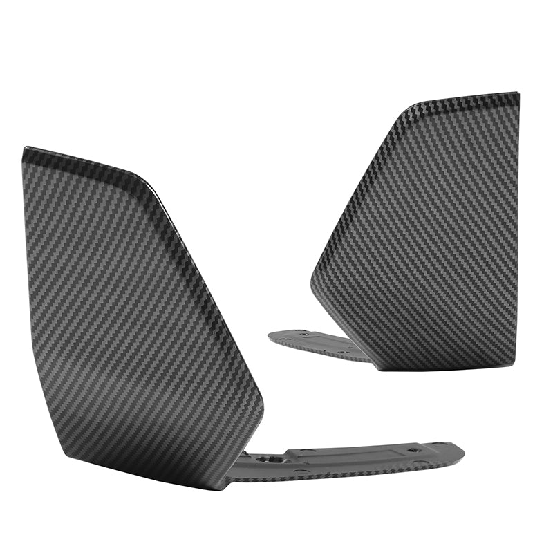 K2 Industries front splitters for BMW G05 X5 M Sport 19-21, pair of aerodynamic spoilers with CFL finish, enhances vehicle sporty look