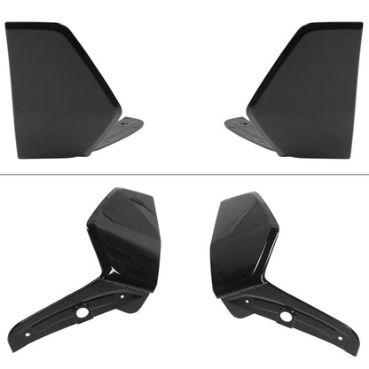 K2 Industries BMW G05 X5 M Sport 2021 front splitter apron spoilers in black, designed for the 2019-2021 BMW G05 X5 M Sport model