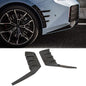 BMW G87 M2 2023-2024 rear side fins diffuser in M Performance style by K2 Industries, featuring carbon fiber accents.