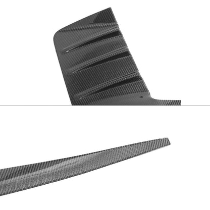 BMW G87 M2 2023-2024 rear side fins diffuser in M Performance style by K2 Industries, featuring carbon fiber finish.