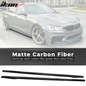 BMW F30 M-Tech M Sport Side Skirts by K2 Industries, showcasing black side skirts with a sleek design for 2012-2018 models.