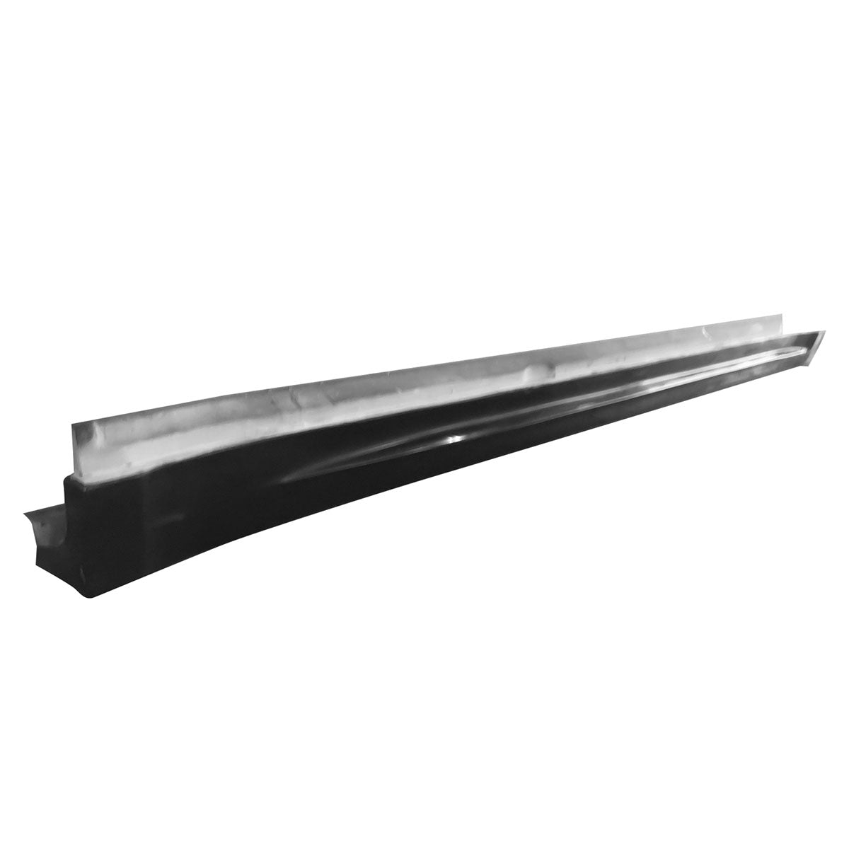 Black Porsche Macan 2015-2022 sports style side skirts by K2 Industries, made from durable PU with sleek spoiler design.