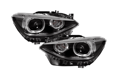 BMW 1-Series F20 headlights upgrade by K2 Industries, sleek OE style headlights for 2012-2016 BMW 1-Series F20 model