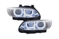 BMW 3-series E92/E93 chrome LED headlights upgrade for AFS models, modern style headlights for 2006-2010 BMW 3 Series.