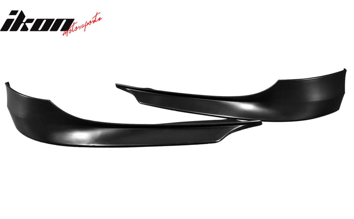 K2 Industries front bumper lip splitter for 2009-2012 BMW E90 3-Series, OE color, 2-piece spoiler enhances sporty look.