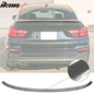 BMW F26 X4 trunk spoiler with carbon fiber print by K2 Industries, designed for 2015-2018 models, shown on vehicle.