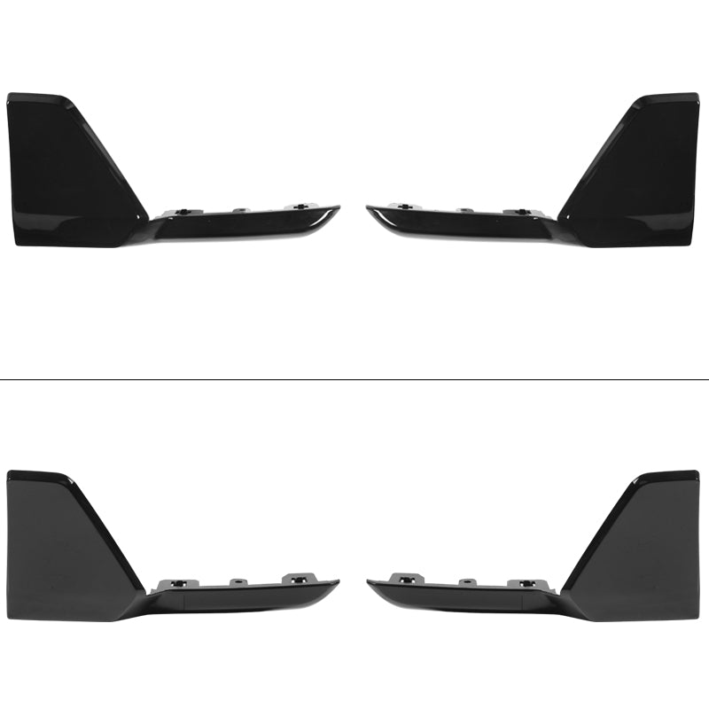 BMW G05 X5 M Sport spoiler set with gloss black front and rear aprons, designed by K2 Industries for 2019-2023 models.