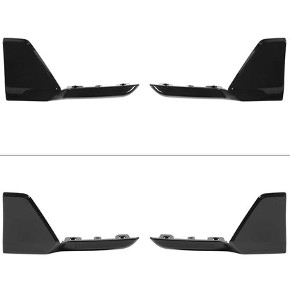 BMW G05 X5 M Sport spoiler set with gloss black front and rear aprons, designed by K2 Industries for 2019-2023 models.