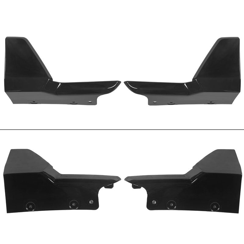 BMW G05 X5 M Sport black front and rear diffusers, ABS plastic, designed by K2 Industries, with sleek aerodynamic styling.